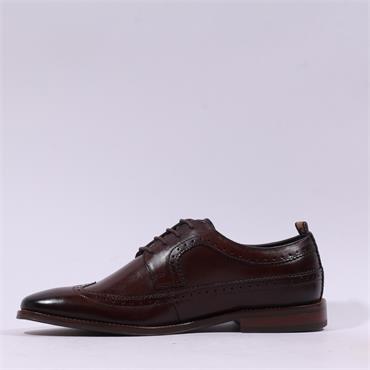 Base London Havisham Wingtip Shoe - Brown Leather